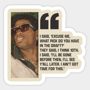 deion sanders quotes Sticker